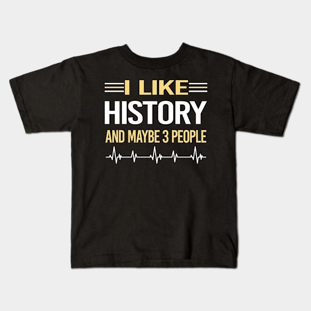 3 People History Kids T-Shirt by symptomovertake